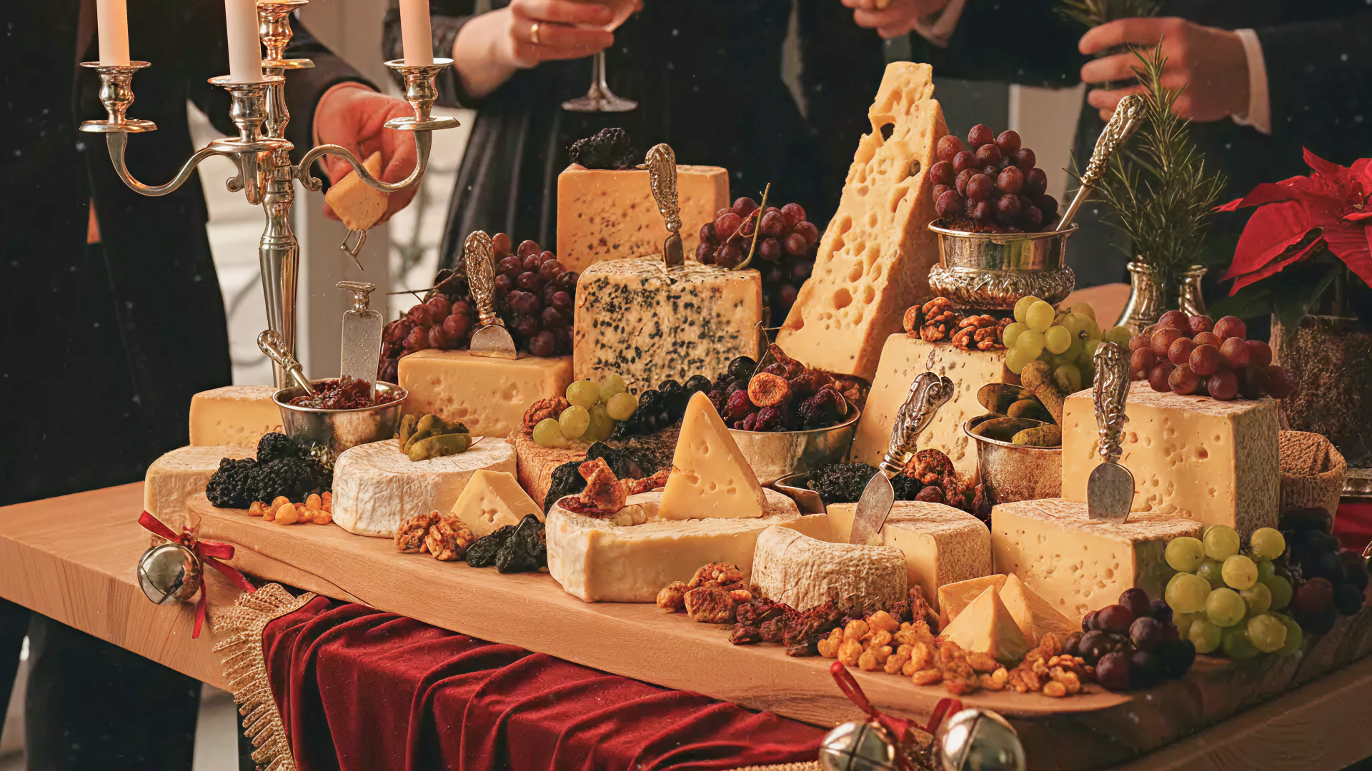 Imagen de una tabla de quesos artesanos